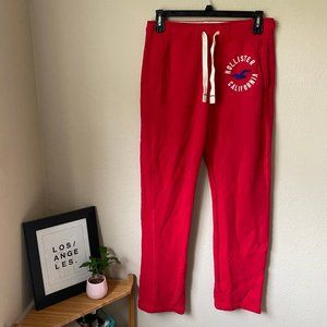 Red Hollister Sweatpants